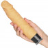 Nature Skin Big Vibe Lys Hud Dildo Vibrator 23,5 cm Produktbillede med hånd 51