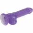 Baseks Glitter Lilla Dildo Med Kugler 21,5 cm Produktbillede 4
