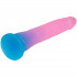 Baseks Gradient Glitter Large Blå Dildo 22,5 cm Produktbillede 3