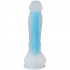 Baseks Glow in the Dark Blå Dildo 21,5 cm Produktbillede 2