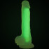 Baseks Glow in the Dark Gul Dildo 21,5 cm Produktbillede 5