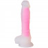Baseks Glow in the Dark Pink Dildo 21,5 cm Produktbillede 1