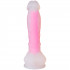 Baseks Glow in the Dark Pink Dildo 21,5 cm Produktbillede 2