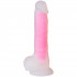 Baseks Glow in the Dark Pink Dildo 21,5 cm Produktbillede 3