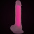 Baseks Glow in the Dark Pink Dildo 21,5 cm Produktbillede 5