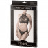 Grey Velvet High Neck Blonde BH Sæt Emballagebillede 90
