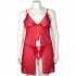 Nortie Gro Rød Blonde Babydoll Sæt Plus Size Produktbillede 6