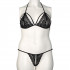 Nortie Friia Black Trekants BH og Bundløs G-Streng Sæt Plus Size Produktbillede 6
