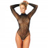 Nortie Oda Sort Leopard Bundløs Bodystocking Produktbillede 1