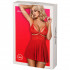 Obsessive Rød Mesh Babydoll Sæt Emballagebillede 90