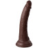 King Cock Elite Dual Density Brun Silikone Dildo 21 cm Produktbillede 1