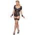 Cottelli Bondage Bundløs Blonde Body med Manchetter Plus Size Produktbillede 1