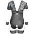 Cottelli Bondage Bundløs Blonde Body med Manchetter Plus Size Produktbillede 4