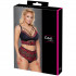 Cottelli Curves Rød Blonde BH Sæt Plus Size Emballagebillede 90