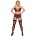 Cottelli Curves Bundløs Rød Blonde Peek-a-Boo BH Sæt Plus Size Produktbillede 1