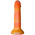 baseks Orange Sunset Silikone Dildo 18 cm Produktbillede 2