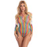 Pink Lipstick Multifarvet Langærmet Bodysuit Produktbillede 1