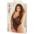 Allure Diva Leilani Sort Mesh & Blonde Åben Teddy Plus Size Emballagebillede 90