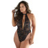 Allure Diva Brooke Blonde & Mesh Halter Teddy Plus Size Produktbillede 1