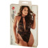Allure Diva Brooke Blonde & Mesh Halter Teddy Plus Size Emballagebillede 90
