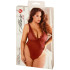 Allure Diva Leilani Rød Mesh & Blonde Åben Teddy Plus Size Emballagebillede 90