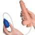 Willie City Klassisk Realistisk Sprøjte Dildo 21 cm Produktbillede med hånd 50