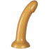 baseks Sparkling Gold Silikone Dildo 18 cm Produktbillede 2