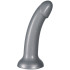 baseks Sparkling Silver Silikone Dildo 18 cm Produktbillede 2