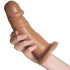 Vixen Creations Maverick Caramel VixSkin Dildo 20 cm Produktbillede med hånd 50