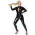 Noir Handmade Latex Catsuit med Lynlås Plus Size Produktbillede 1