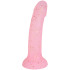 baseks Pink Starry Silikone Dildo 18 cm Produktbillede 1