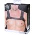 Ouch! Puppy Play Sort Harness til Brystet i Neopren Emballagebillede 90