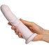 Amaysin Pretty Pleasure Opladelig Dildo Vibrator Produktbillede med hånd 50