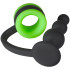 Ouch! Glow in the Dark Beaded Butt Plug med Penisring Produktbillede 3