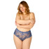Nortie Evening-Promise Night Blue Højtaljet Hipster Plus Size Produktbillede på model 1