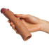 Fantasy X-tensions Elite Tan Penis Sleeve Forlænger Produktbillede med hånd 50