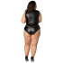 NORTIE Fetish Wetlook Bundløs Body Plus Size Produktbillede 3