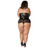 NORTIE Fetish Wetlook korset Plus Size Produktbillede 3