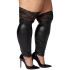 NORTIE Fetish Wetlook Selvsiddende Strømper Plus Size Produktbillede 1