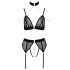 Abierta Fina Mesh Peekaboo BH Sæt Produktbillede 3