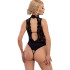 Abierta Fina Sort Halterneck Body Produktbillede på model 2