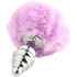 Alive BDSM Line Purple Fluffy Twist Metal Butt Plug M Produktbillede 2