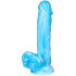 baseks Glow in the Dark Blue Sky Realistisk Dildo 20,5 cm Produktbillede 1