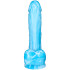 baseks Glow in the Dark Blue Sky Realistisk Dildo 20,5 cm Produktbillede 2