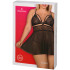 Obsessive Sort Babydoll Sæt Plus Size Emballagebillede 90