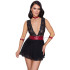 Cottelli Bondage Babydoll med Manchetter Produktbillede på model 1