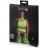 Ouch! Glow in The Dark Neon Grøn Crop Top med Strømper Plus Size Emballagebillede 90