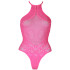 Ouch! Glow in the Dark Neon Pink Body Plus Size Produktbillede 3
