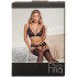 Abierta Fina Sort Blonde Bh og Hofteholder Sæt Emballagebillede 90
