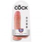 King Cock Realistisk Dildo Med Kugler 20 cm